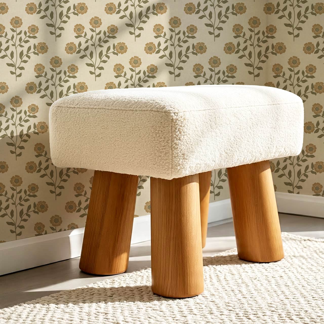Irati Everbloom Mustard Warm Taupe Wallpaper