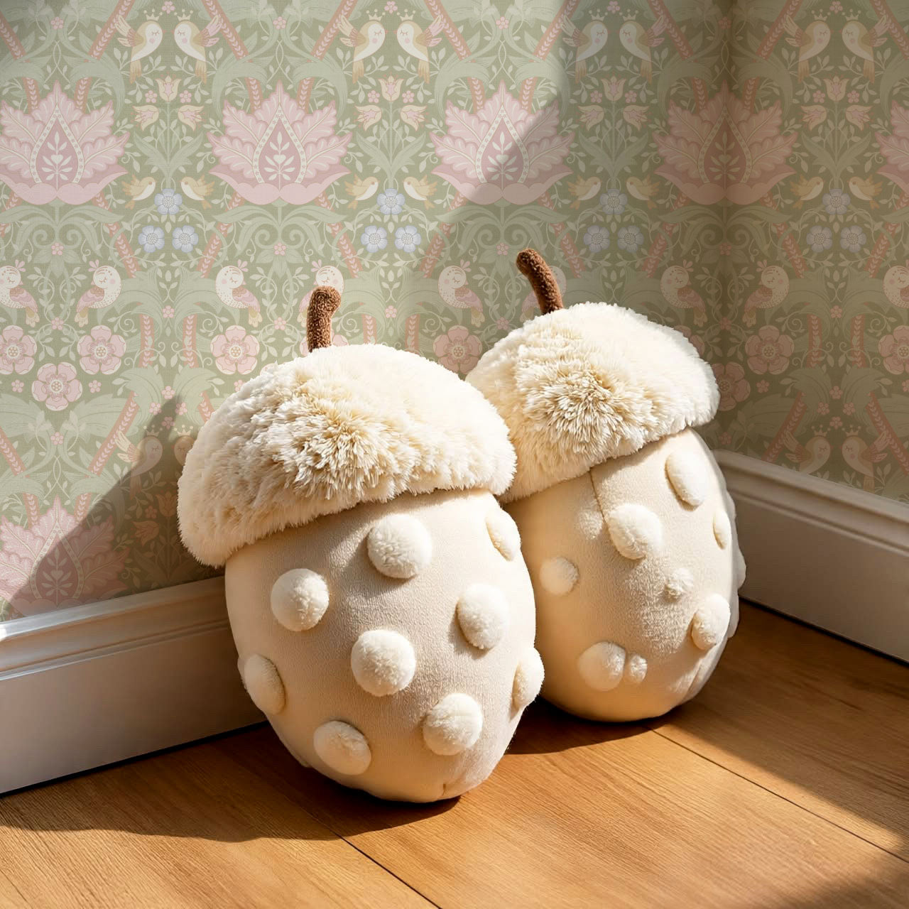 Isabelle Whispering Garden Sage Pastel Wallpaper