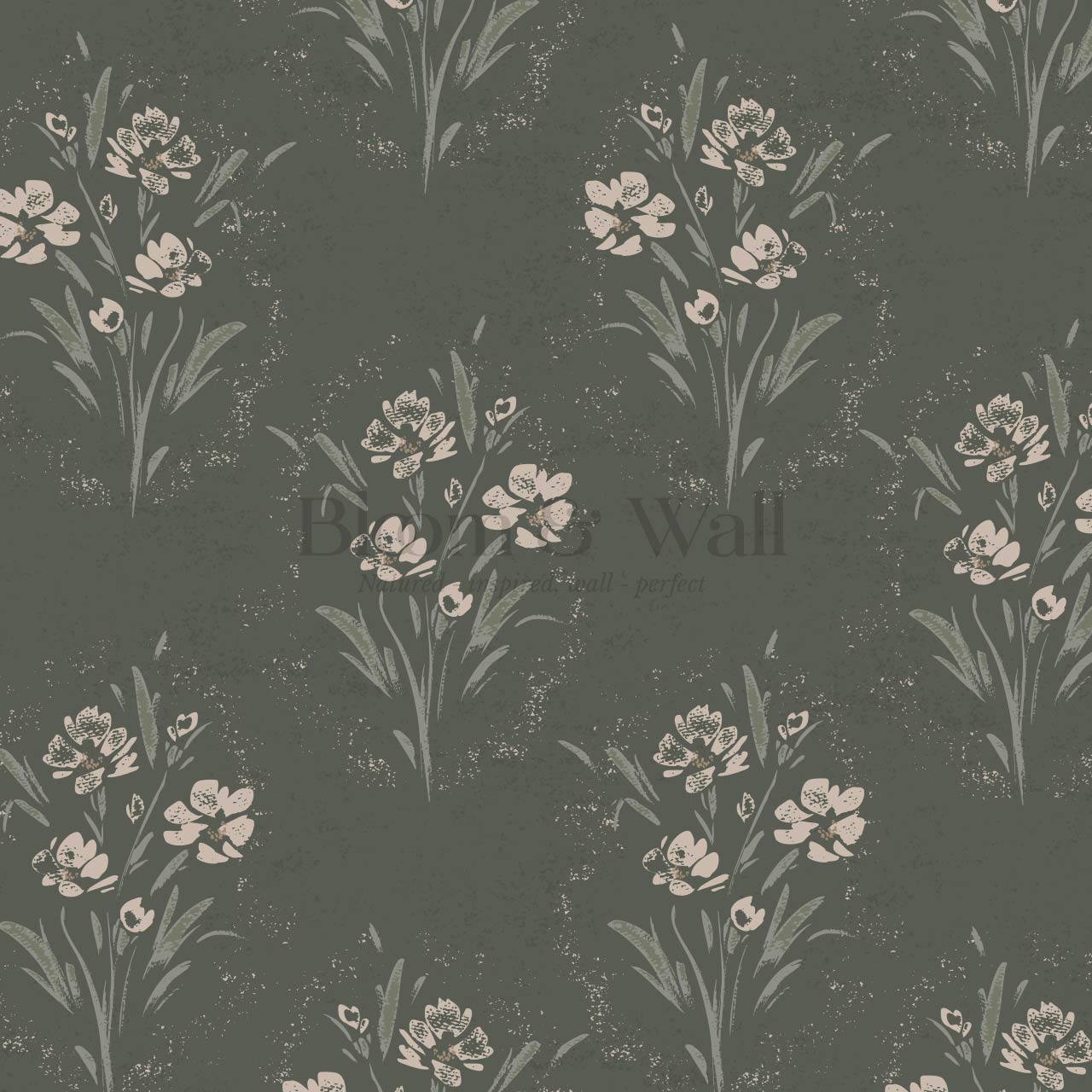 Isla Garden Florals Forest Wallpaper