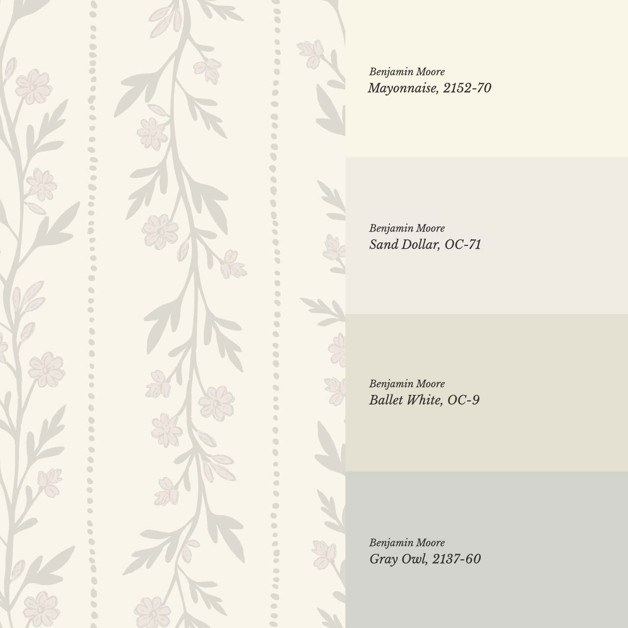 Ivi Trailing Stripes Pale Olive Cream Wallpaper