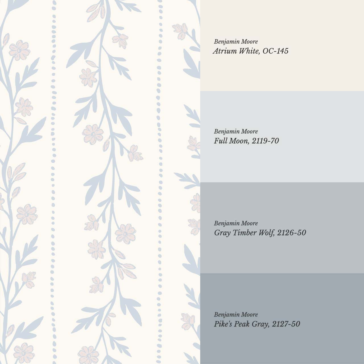 Ivi Trailing Stripes Sky Cream Wallpaper