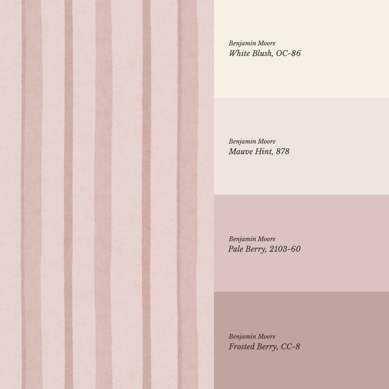 Jara Layered Wobbly Vertical Stripe Mauve Wallpaper