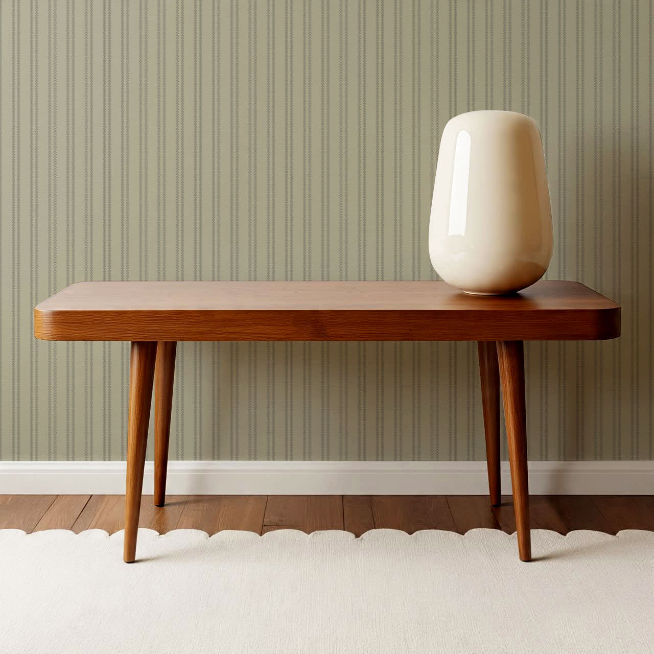 Jenna Leaf Stripe Smoke Wallpaper