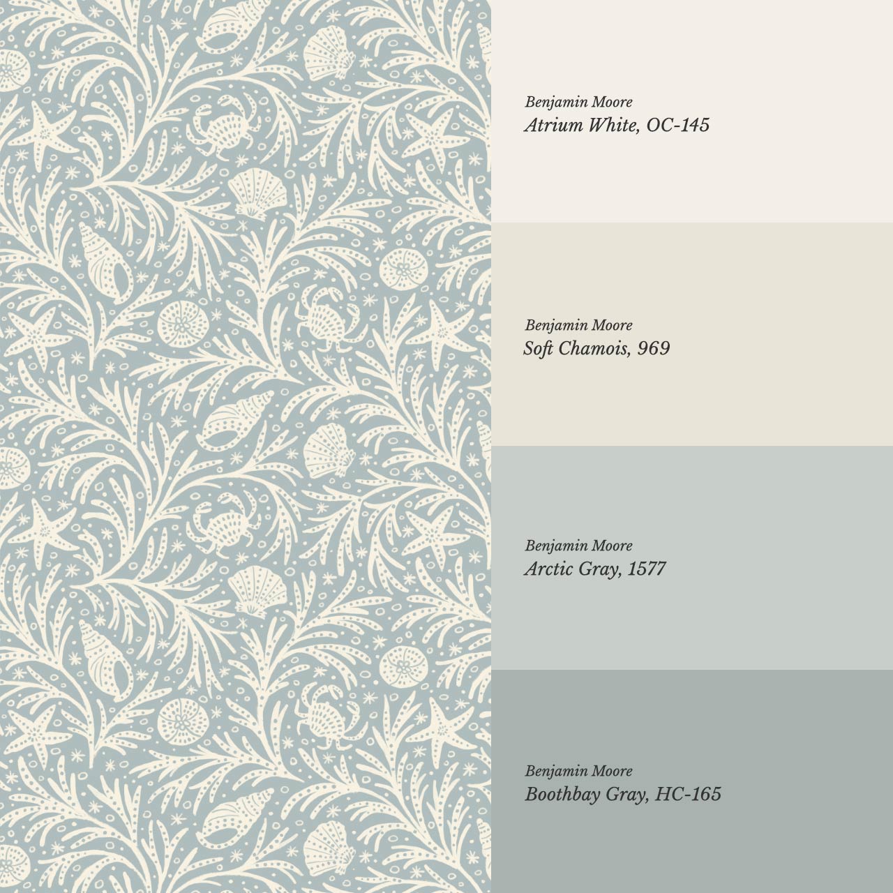 Jimena Marine Flow Vintage Blue Alabaster Wallpaper