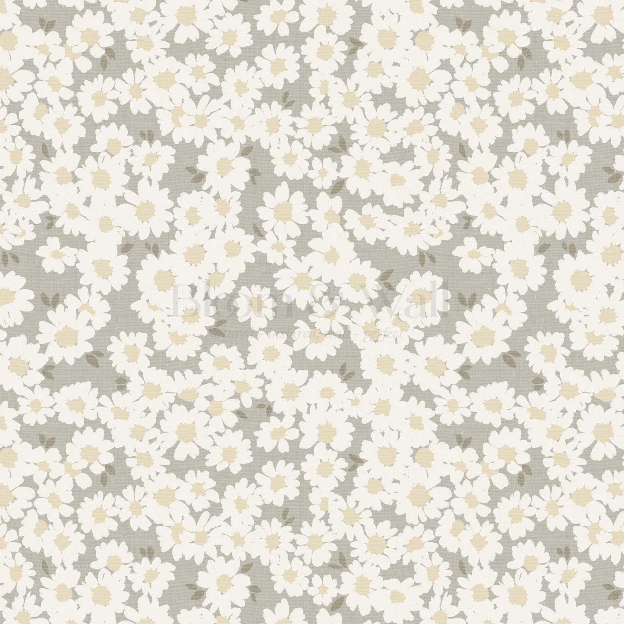 Josephine Chamomile Olive Butter Wallpaper