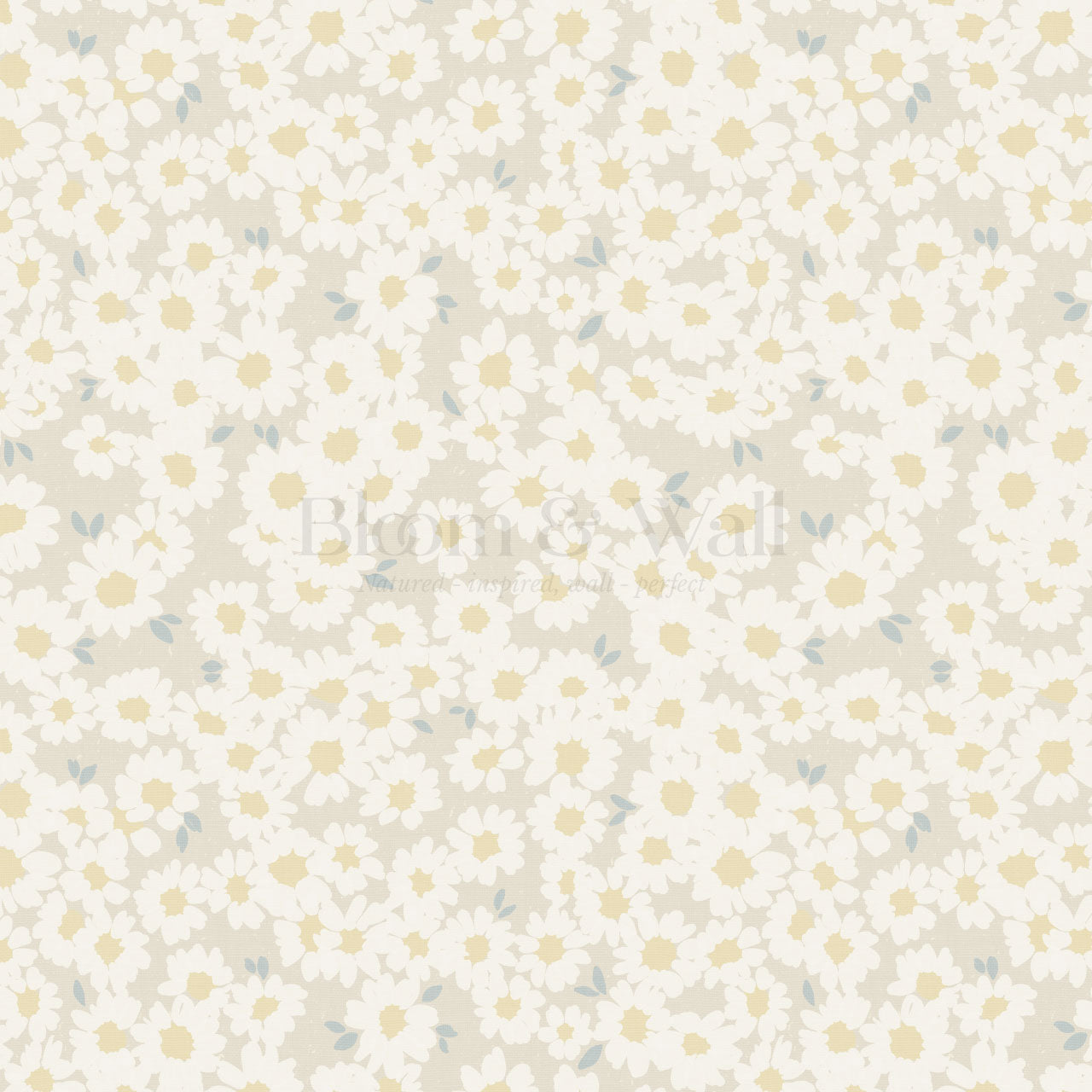 Josephine Chamomile Sunny Linen Wallpaper