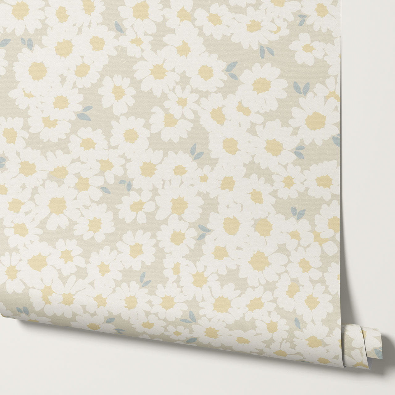 Josephine Chamomile Sunny Linen Wallpaper