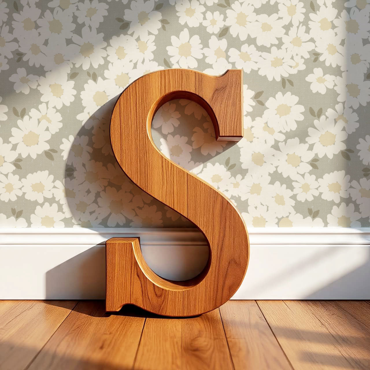 Josephine Chamomile Olive Butter Wallpaper