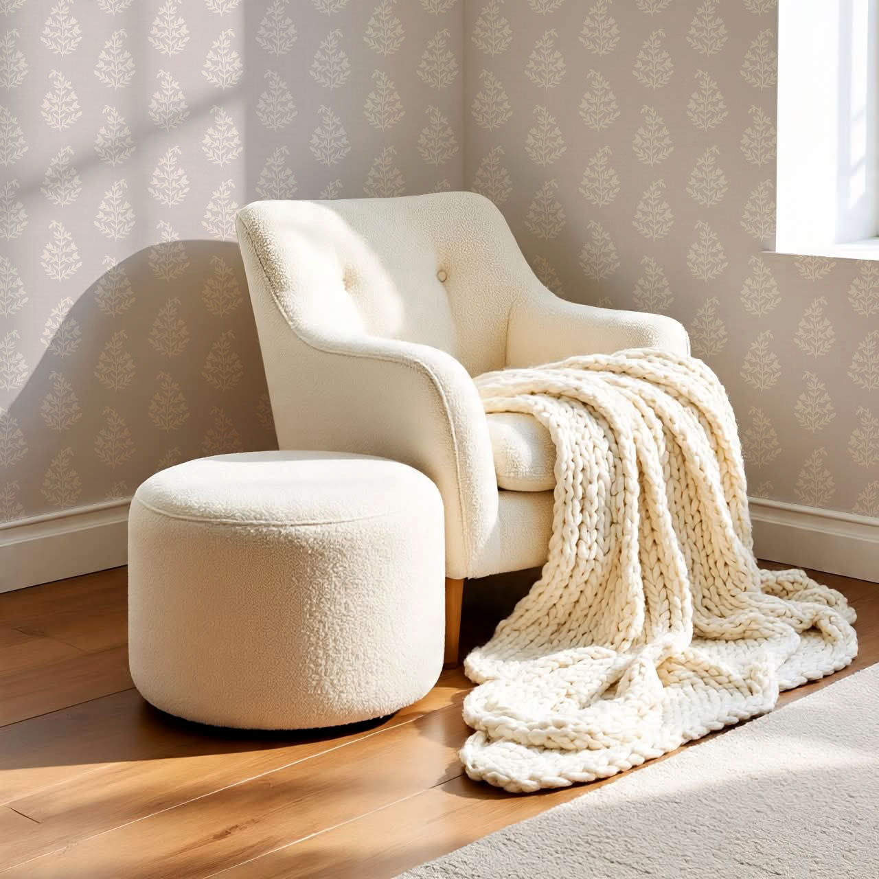 Josette Paisley Mauve Wallpaper