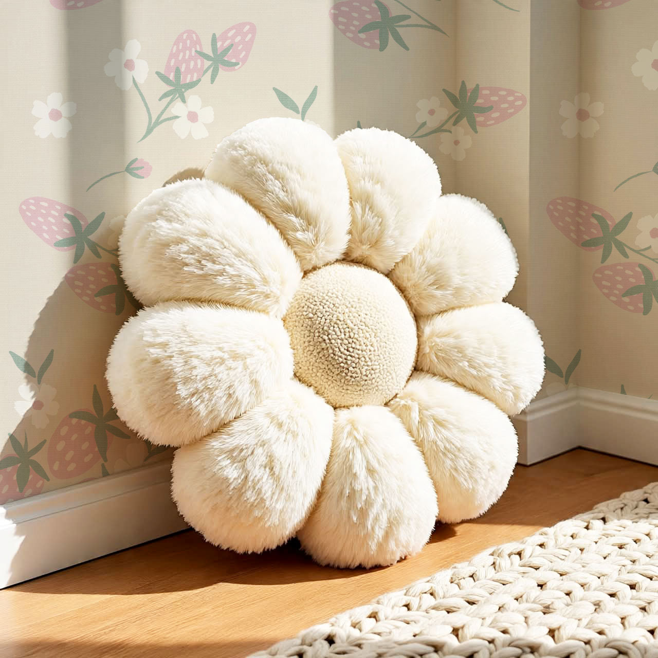 Josie Wild Strawberries Blush Wallpaper