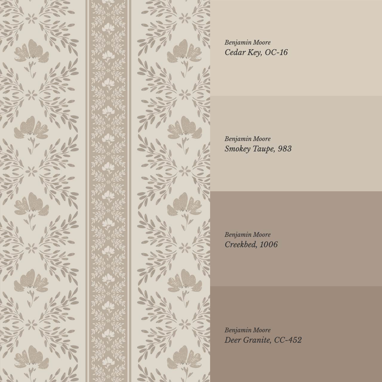 Julian Blooming Vines Cream Beige Wallpaper