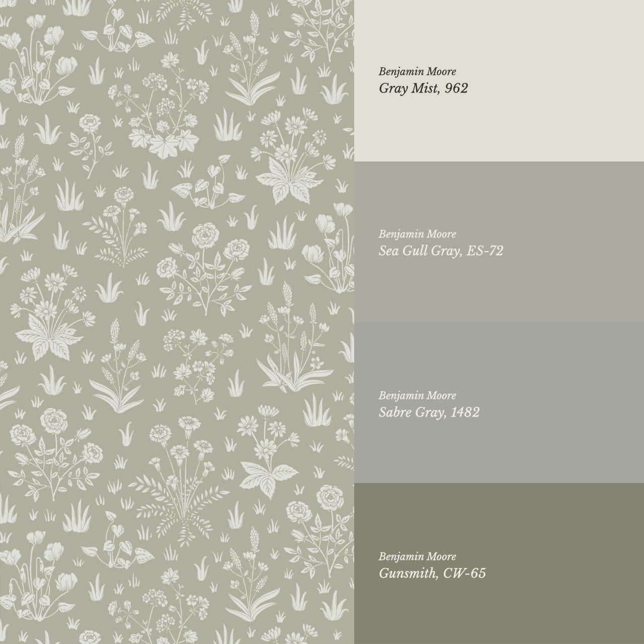 Juliet Country Garden Stone Wallpaper