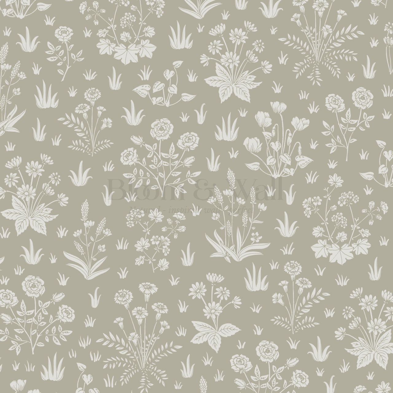Juliet Country Garden Stone Wallpaper