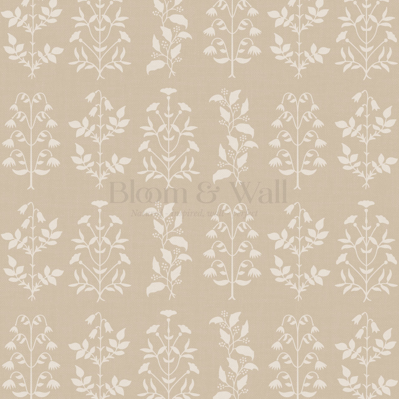 June Wheat Floral Garden Wallpaper