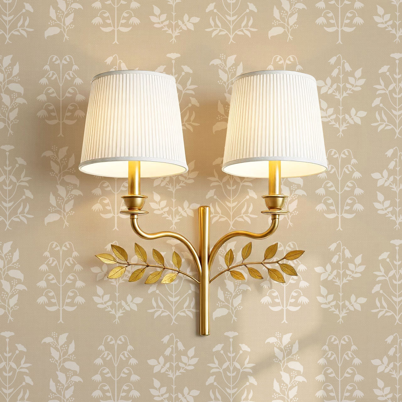 June Wheat Floral Garden Wallpaper