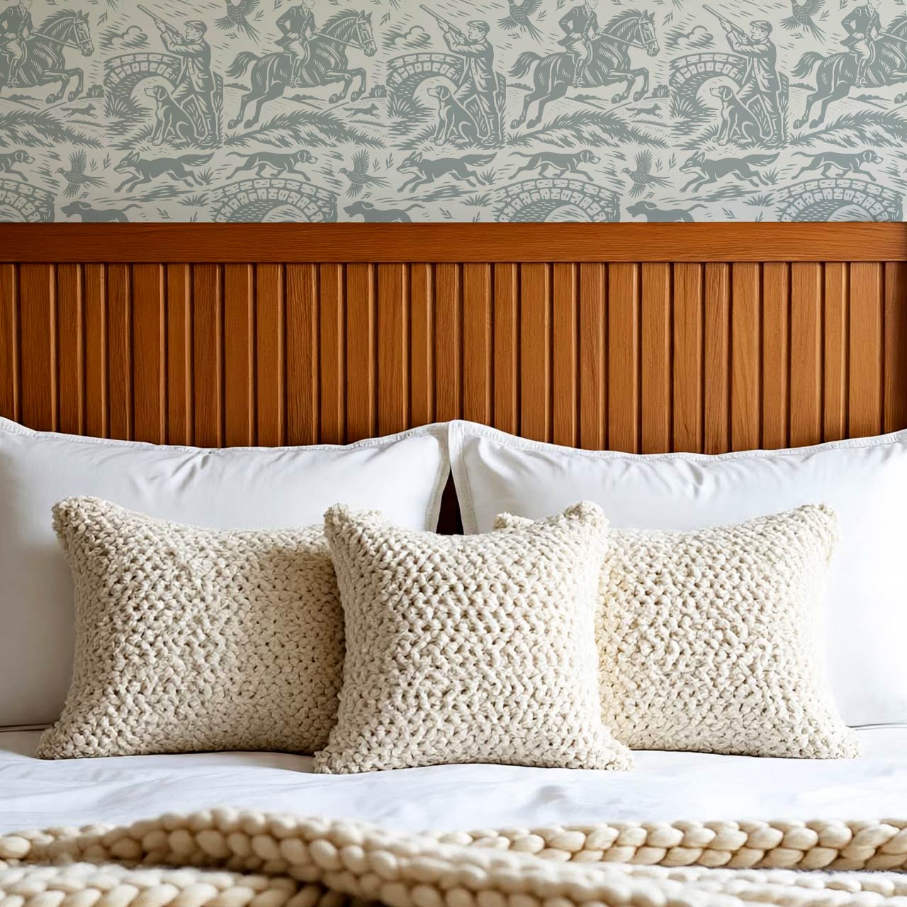 Kaida Hunt Story Ivory Grey Wallpaper