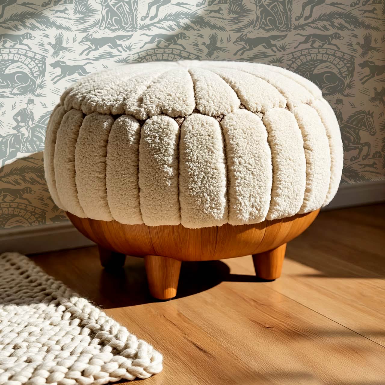 Kaida Hunt Story Ivory Grey Wallpaper