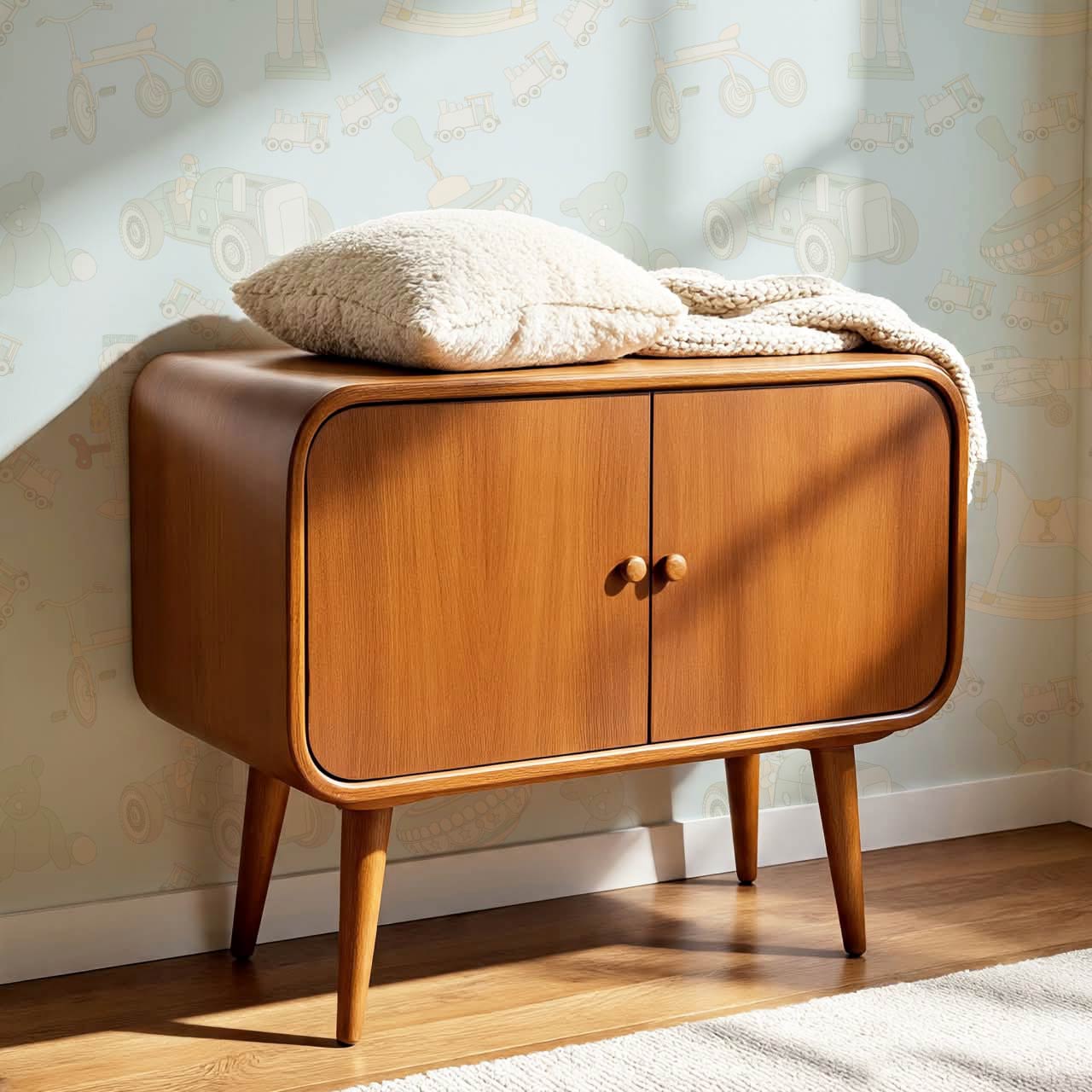 Kaido Vintage Toys Baby Blue Wallpaper
