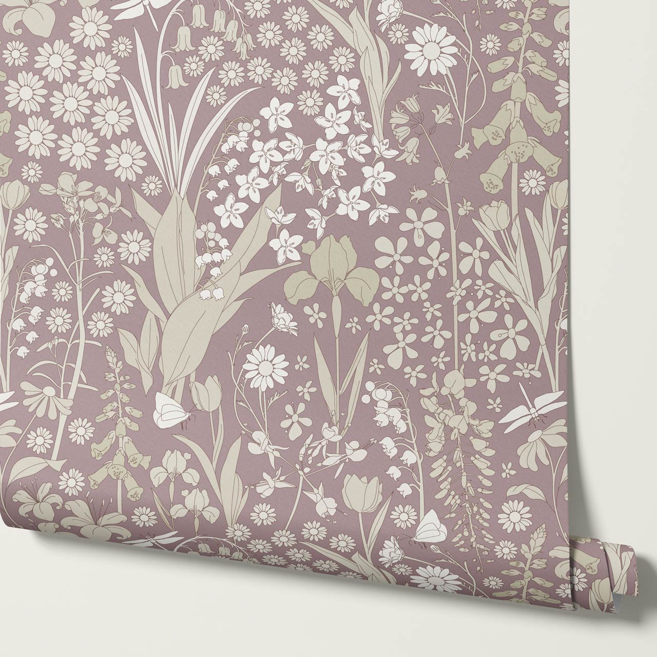 Kaira Secret Garden Dusty Wallpaper