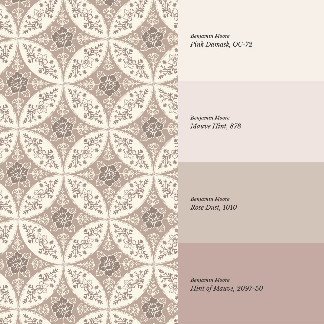 Katherine Silk Circles Rosewood Wallpaper