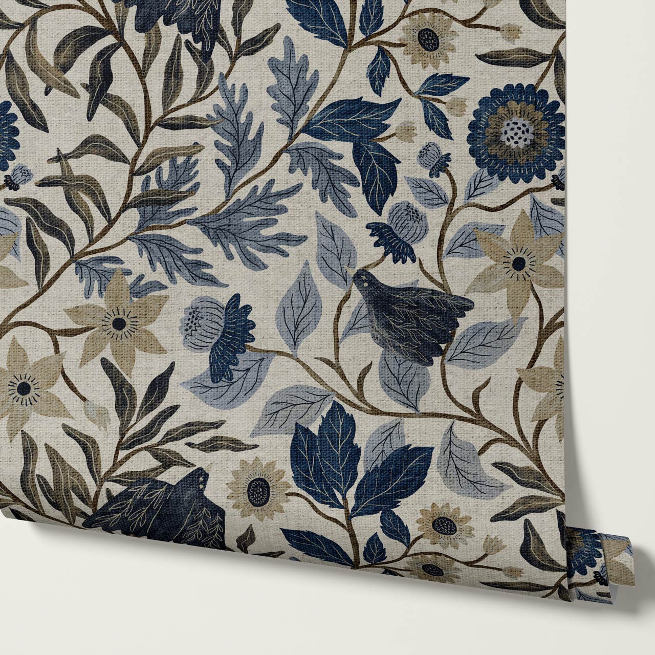 Kendall Vintage Tapestry Floral Wallpaper