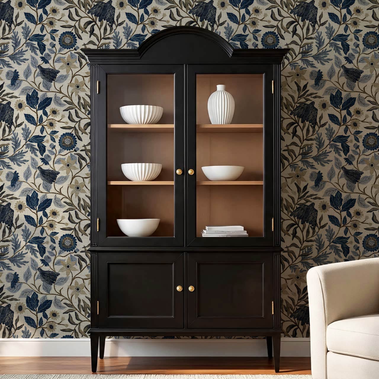 Kendall Vintage Tapestry Floral Wallpaper