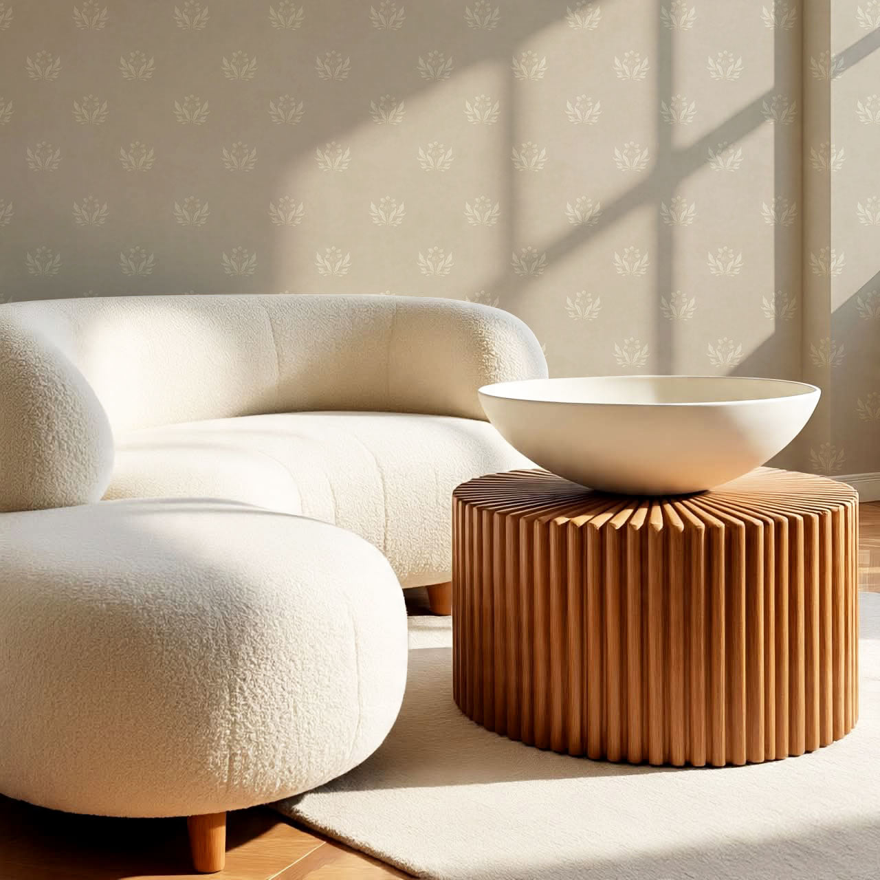 Kinsley Pressed in Petals Tan Wallpaper