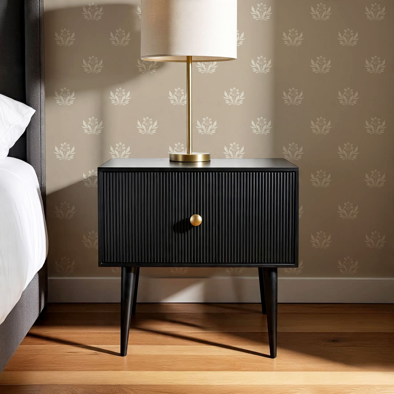 Kinsley Pressed in Petals Sand Wallpaper