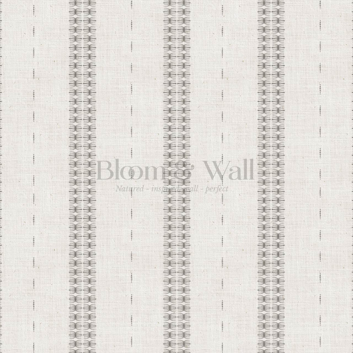 Kitianna Loom Stripe Charcoal Bone Wallpaper