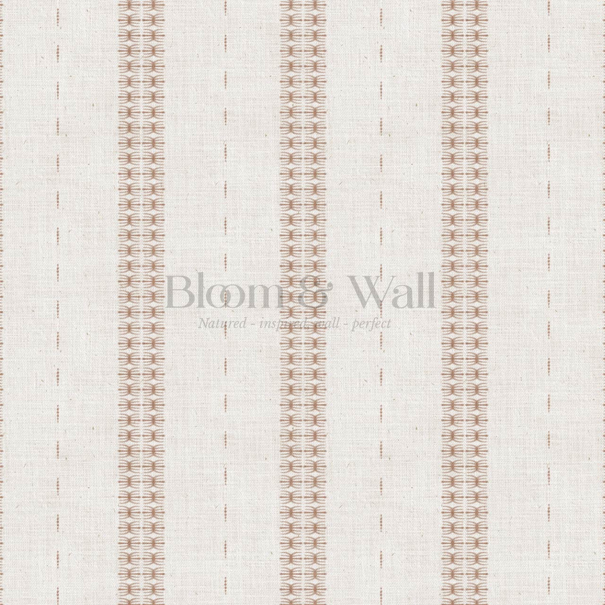 Kitianna Loom Stripe Wet Clay Bone Wallpaper