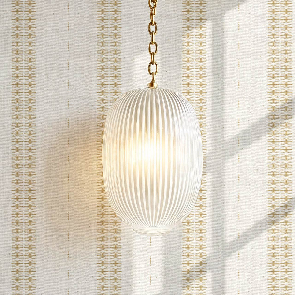 Kitianna Loom Stripe Honey Bone Wallpaper