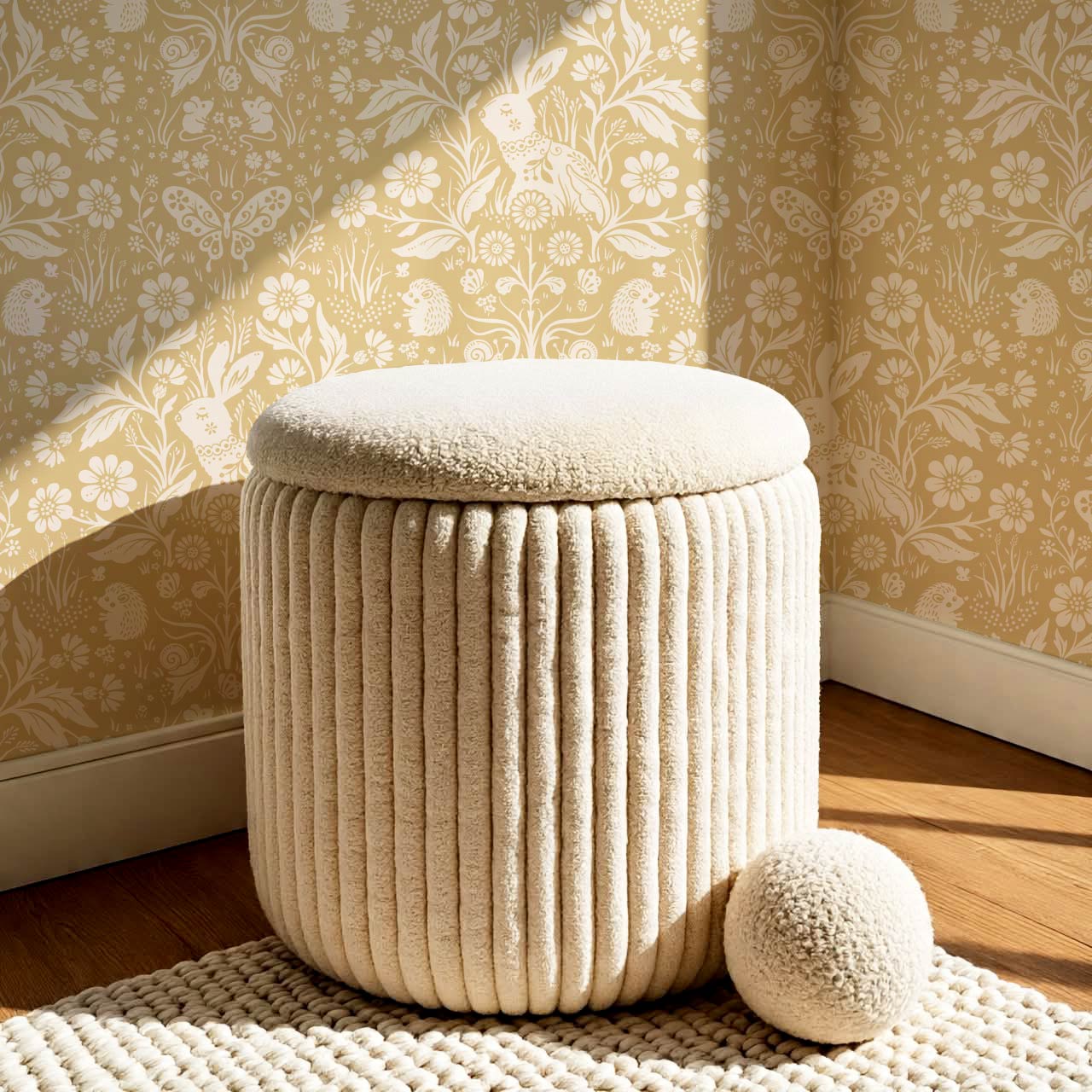 Laima Midsummer Garden Honey Cream Wallpaper