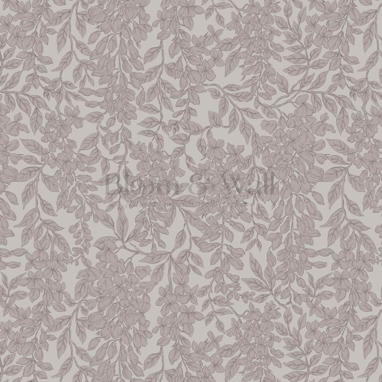 Laine Wisteria Vines Pale Plum Wallpaper