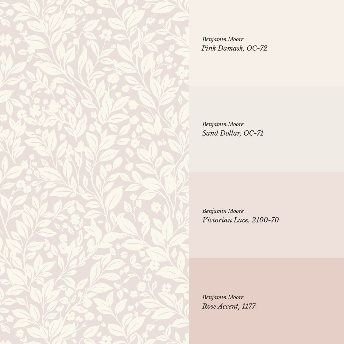 Lala Botanical Blush Ivory Wallpaper