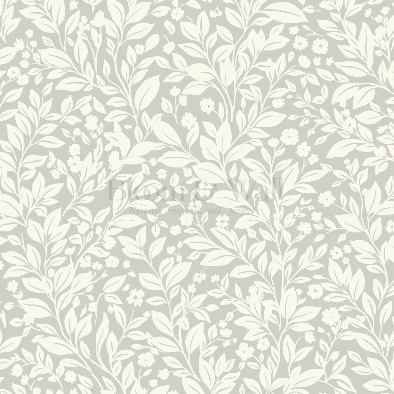 Lala Botanical Sage Ivory Wallpaper