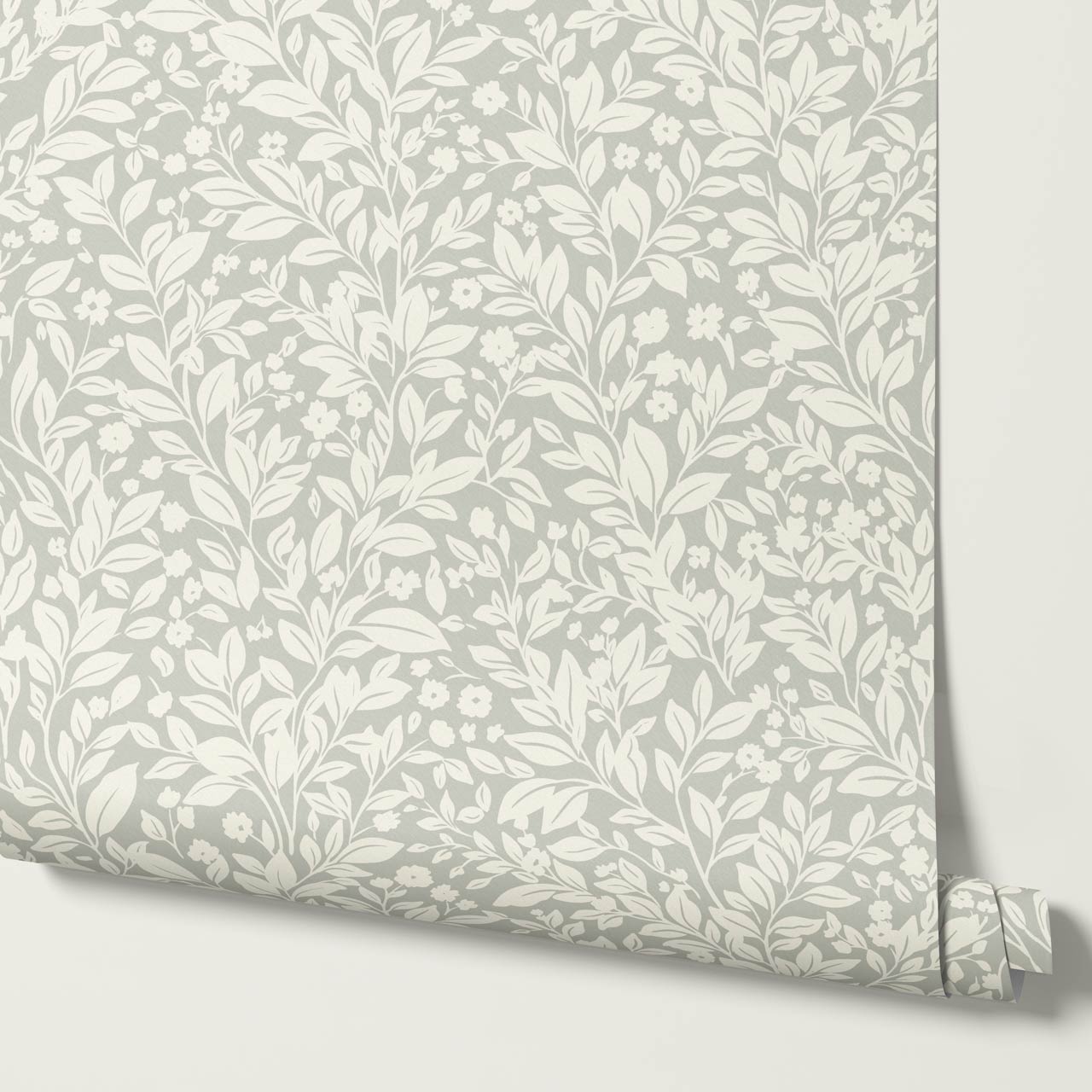 Lala Botanical Sage Ivory Wallpaper