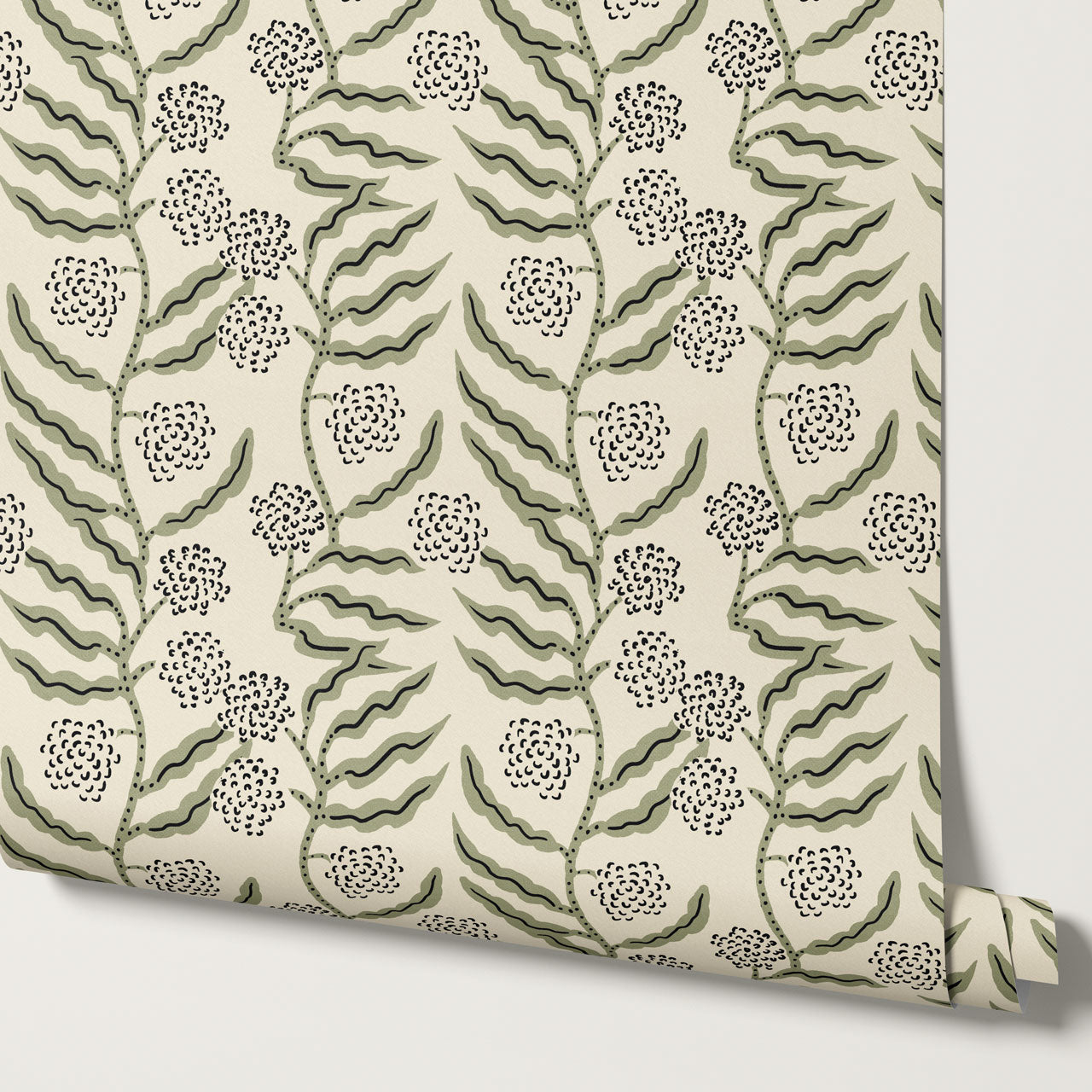 Lana La Ville Vines Butter Sage Wallpaper