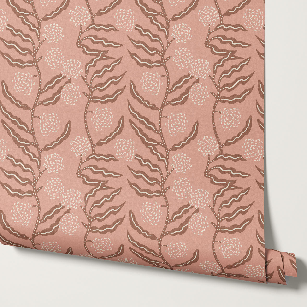 Lana La Ville Vines Mauve Clay Wallpaper