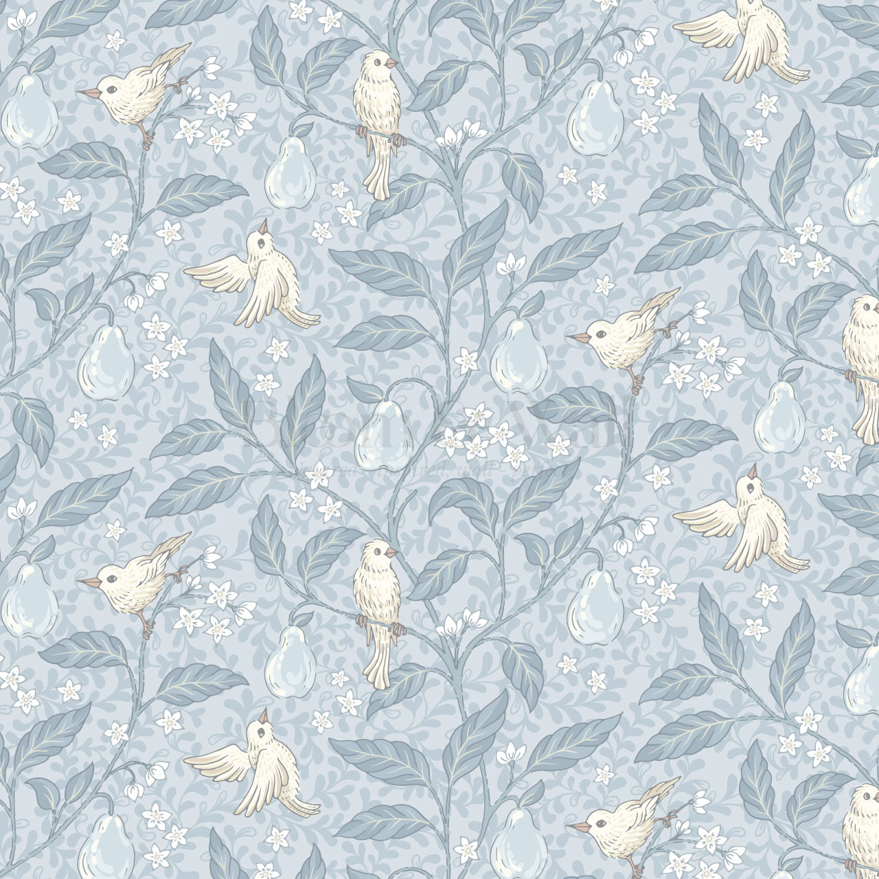 Lauren Pear Tree Sky Wallpaper