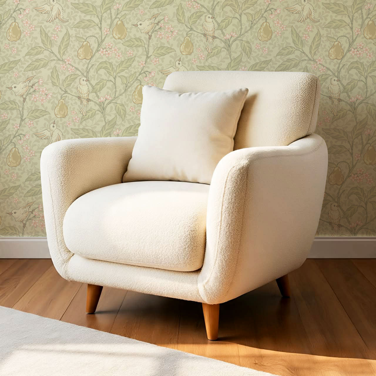 Lauren Pear Tree Soft Spring Wallpaper