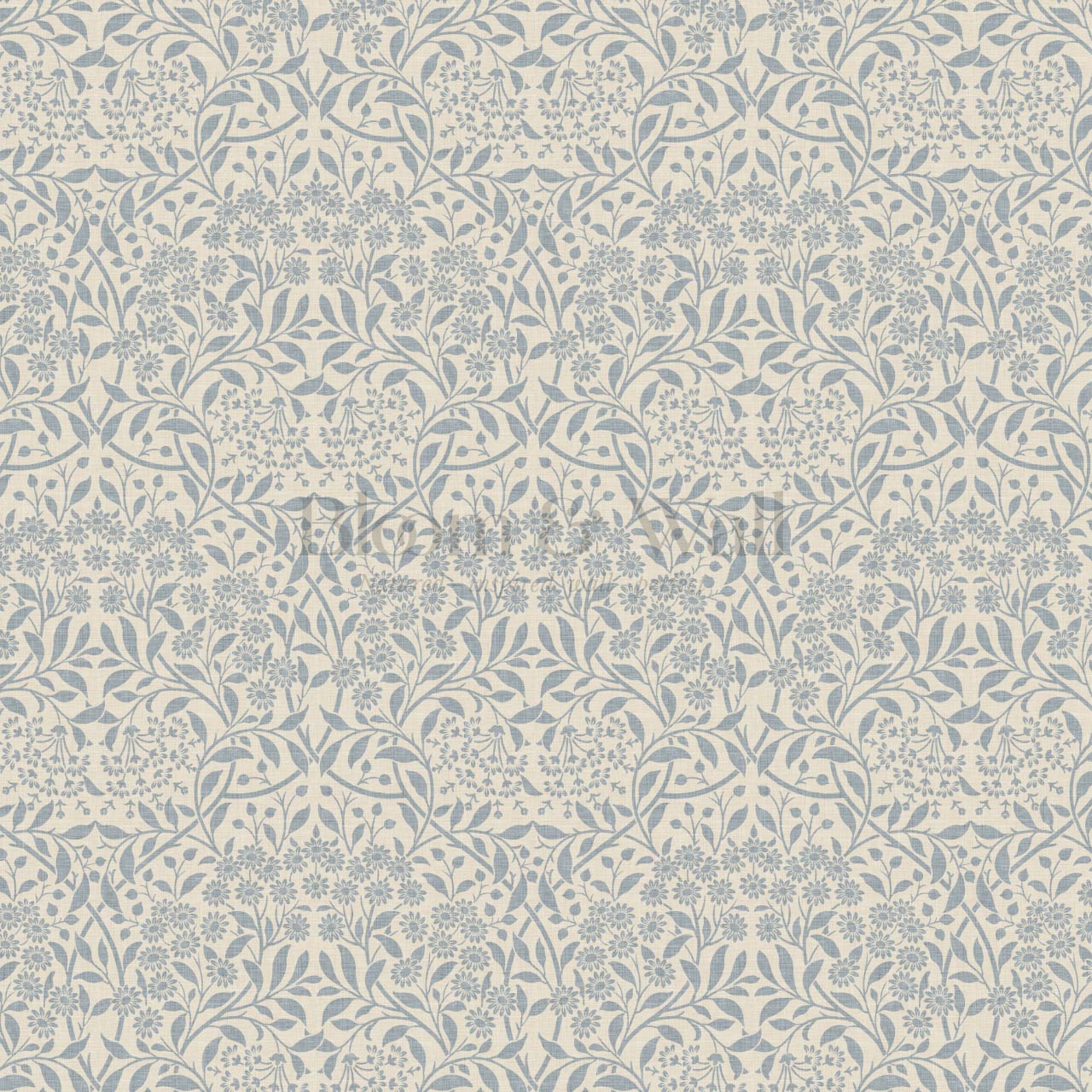 Laverne Graceful Daisy French Blue Butter Wallpaper