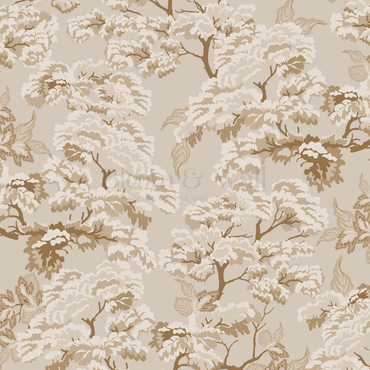 Lennon Vintage Tapestry Forest Beige Wallpaper