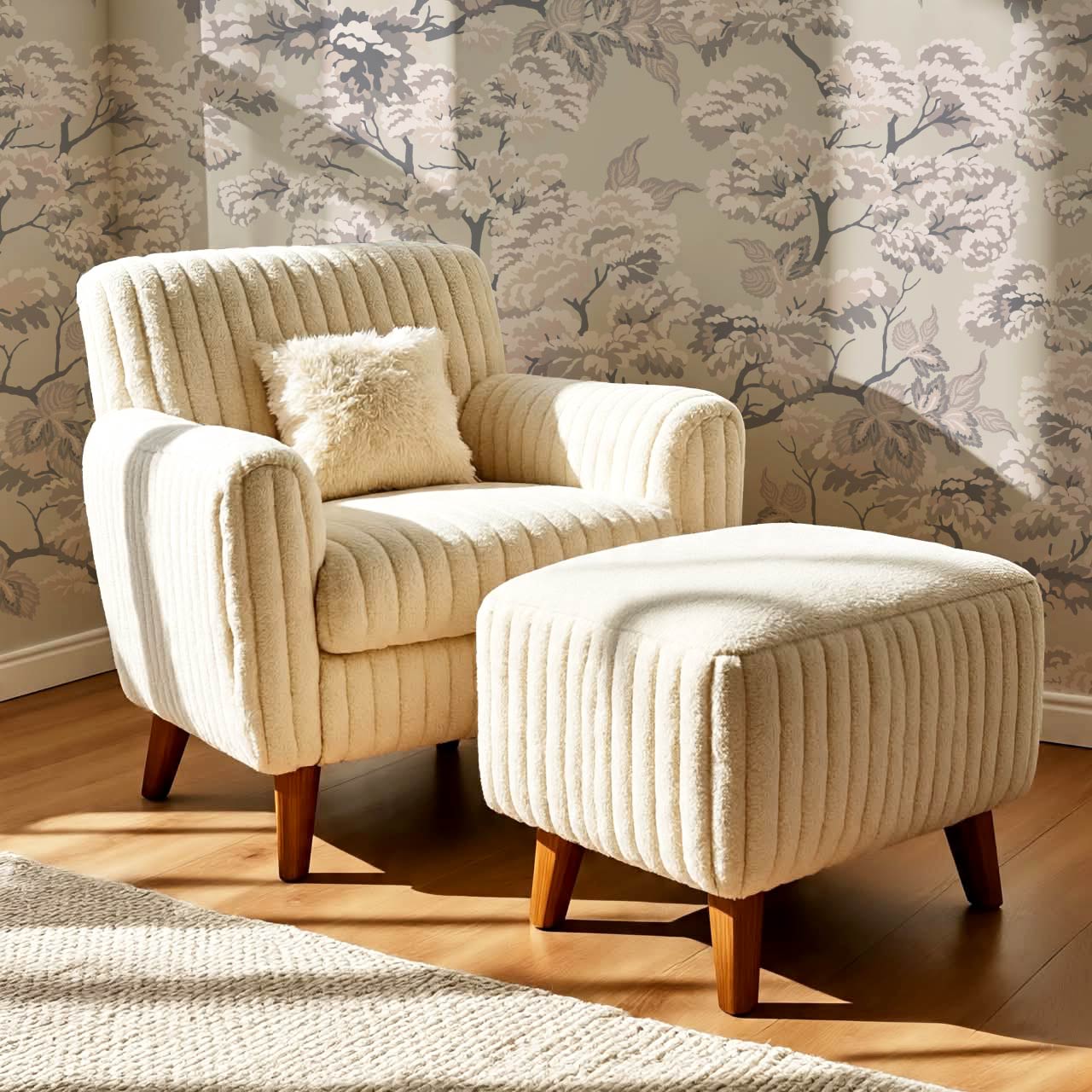 Lennon Vintage Tapestry Forest Taupe Pale Mauve Wallpaper