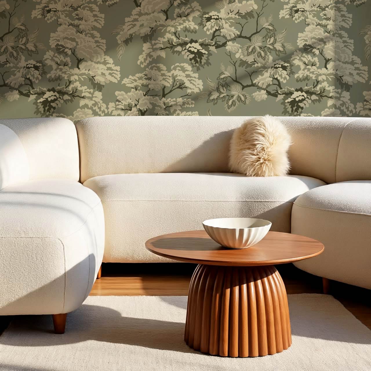 Lennon Vintage Tapestry Forest Sage Wallpaper