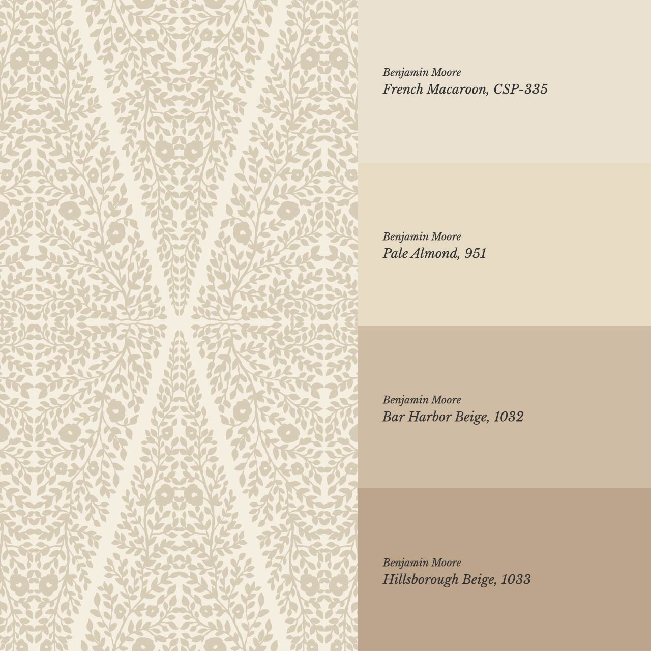 Leocadia The Silence of Vines Beige Cream Wallpaper