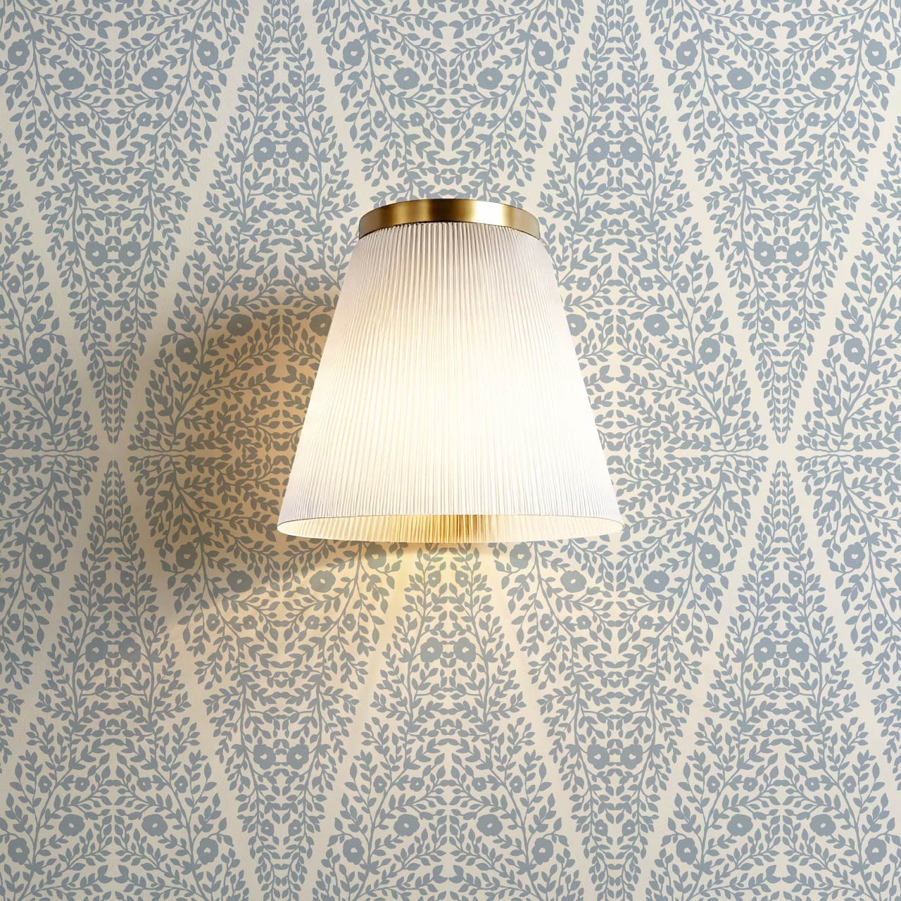 Leocadia The Silence of Vines French Blue Cream Wallpaper