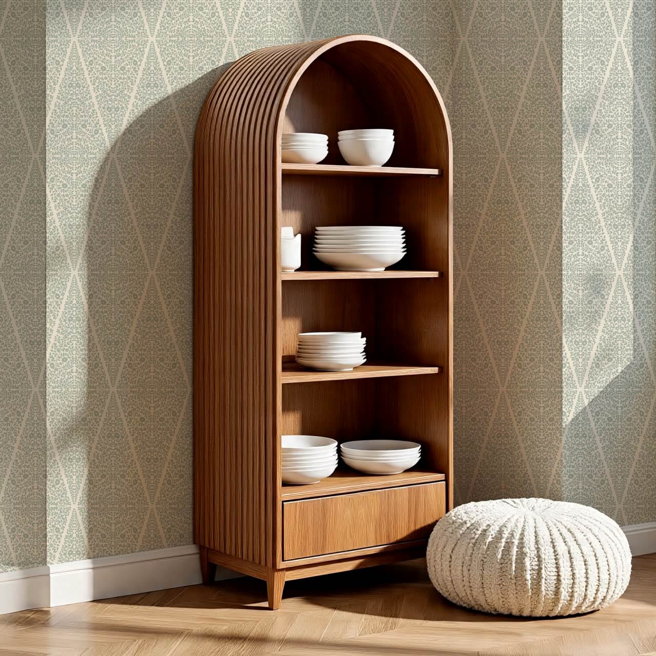 Leocadia The Silence of Vines Sage Cream Wallpaper