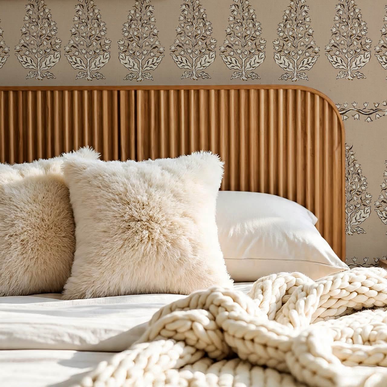 Leonor Bellflower Reverie Khaki Ivory Wallpaper