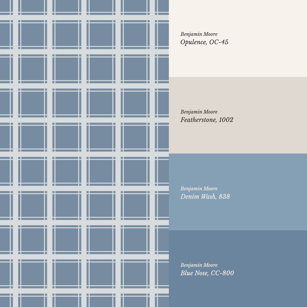 Liam Country Club Plaid Blue Wallpaper