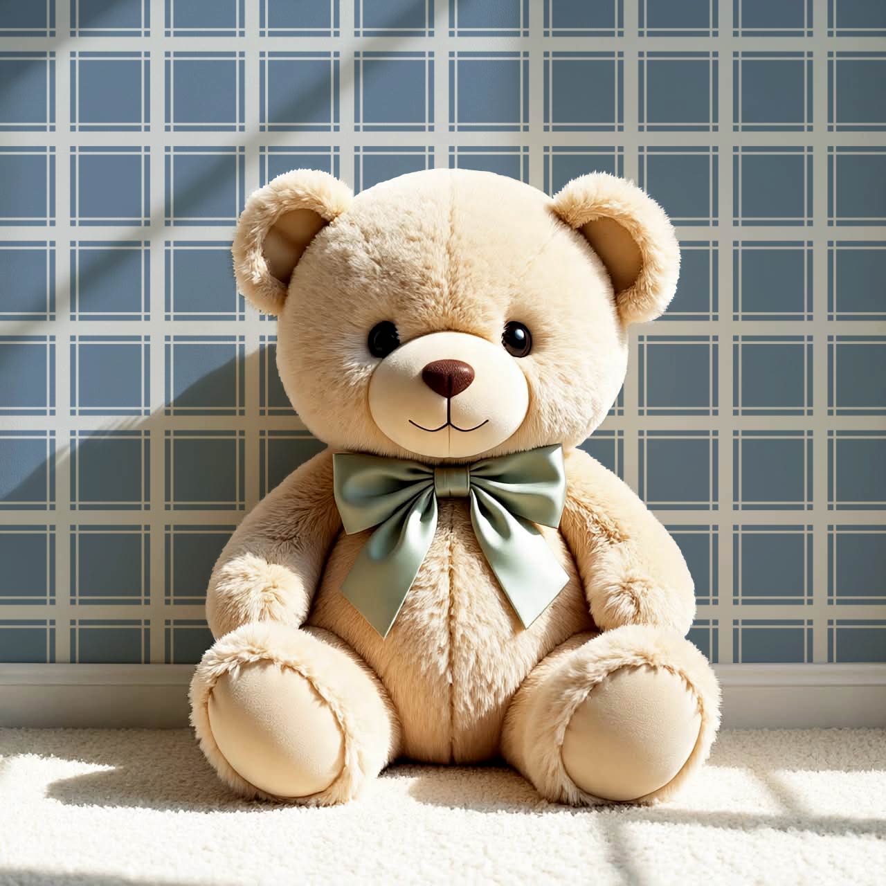 Liam Country Club Plaid Blue Wallpaper